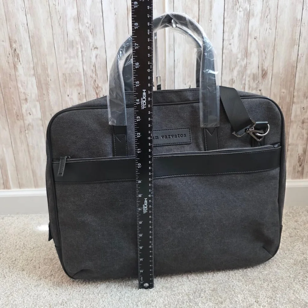 Men's John Varvatos Gray Briefcase One Size